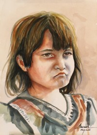 Imran Khan, 13 x 19 Inch, Watercolor on Paper, Figurative Painting, AC-IMK-009